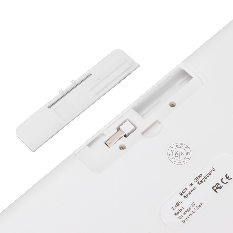 Keyboard Mouse Combo 2.4G Wireless Round Keycaps Ergonomic Design Silent