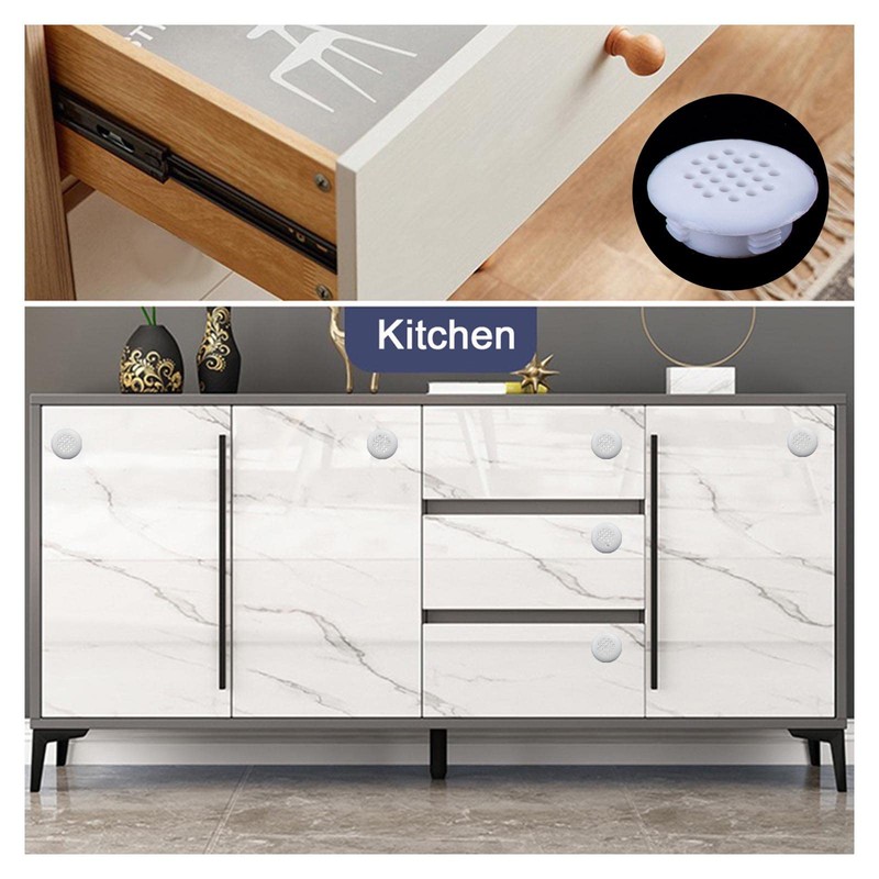 AWAVM 20PCS Soffit Vents, Mesh Vent Covers for Shoe Cabinets,