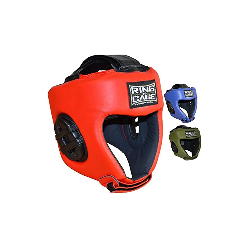 Amateur Competition Boxing Headgear - 3 Colors (Red, Small)