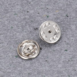 Operitacx 200pcs Brooch Clasps Tie Pins Clothing Pins Thumb Tack Bezel Bulb Hitch Pin Cotter Key Ring Hoop Push Pins Hat Pin Hitch Lock Pendant Tie Clip Buttonhole Pinch Pin Badges Silver