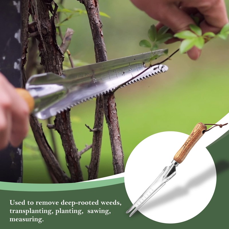 EZARC Weeding Machine, Scale Transplanting Tool, Weeding Fork, 5-in-1 Small
