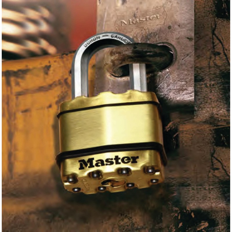 Master Lock Excell Heavy Duty Padlock with Key and Extra-Long