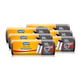 Swirl 30 L Fixing Tape Bin Liners Extra Long Pack of 6 (6 x 1 Item)