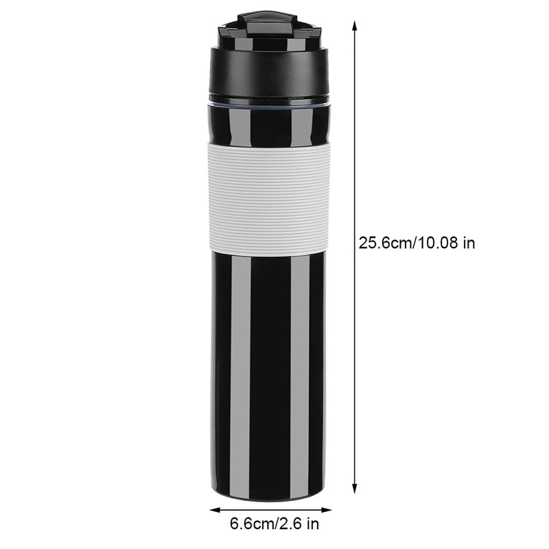350ml Portable Coffee Press Bottle Tea Coffee Maker Drinking Water