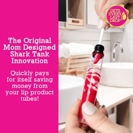 Spatty Daddy Lip Gloss Tiny Beauty Spatula (6 Inch Pink) Shark Tank, Lip Gloss Spatula, Mini Makeup Tool, Stocking Stuffers, Gifts for Women Who Have Everything, Teenage Girls, Small Scraper Cosmetics