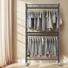 Himimi Heavy Duty Garment Rack Adjustable 3 Tiers Wire Shelving