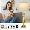 luxeflow Modern Gold Table Lamps Set of 2 for Living