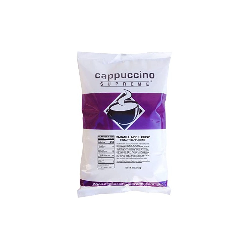 Cappuccino Supreme 2 lb bag Caramel Apple Crisp Instant Cappuccino