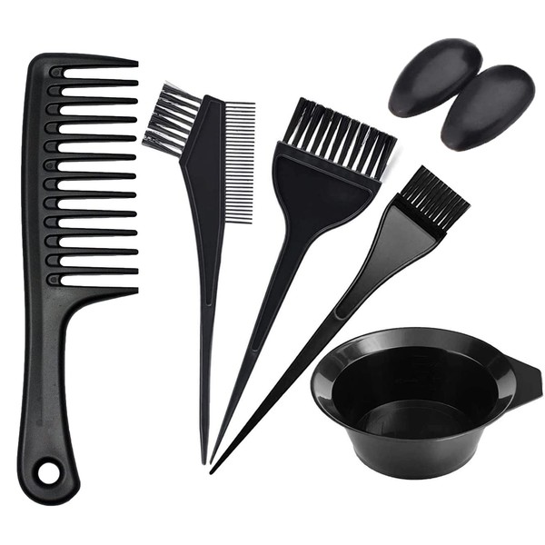 KEAIDUO 7pcs Hair Dye Coloring Kit, Hair Tinting Bowl, Dye