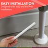 16 White Radiator Pipe Covers - Snap on 19.5cm PVC