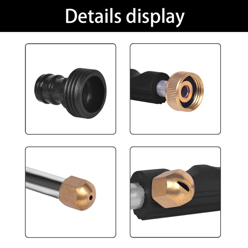 Water Jet High Pressure Washer Spray Nozzle Car Washing Tube