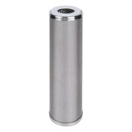 Amwater Stainless Steel Cleanable Wire Mesh Filter Cartridge 10”Length,2.5"OD(300 Micron)