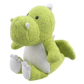 Wilberry - Knitted - Green Dragon Soft Toy - WB004328