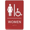 ADA CENTRAL SIGNS - 6"X9" Womens Accessible Restroom Sign -