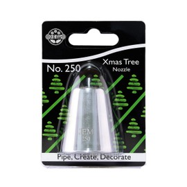 JEM Christmas Tree Piping Nozzle no. 250, Silver