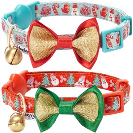 Blueberry Pet 3 Patterns Holiday Celebration Cat Collars