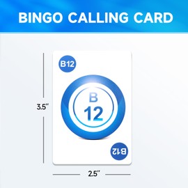 GSE Games & Sports Expert Professional Bingo Calling Cards, Reusable Plastic Coated Bingo Card Deck for Game Night