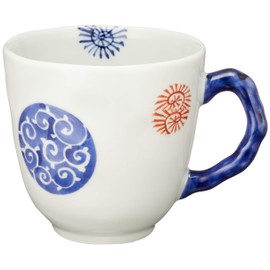 有田焼 マグカップ(青) 丸紋唐草