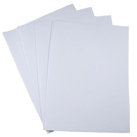 KCS 4/6 pc of 12" x 18" 30cmx45cm 25CT Counted Cotton Aida Cloth Cross Stitch Fabric (White, 4 Pieces)