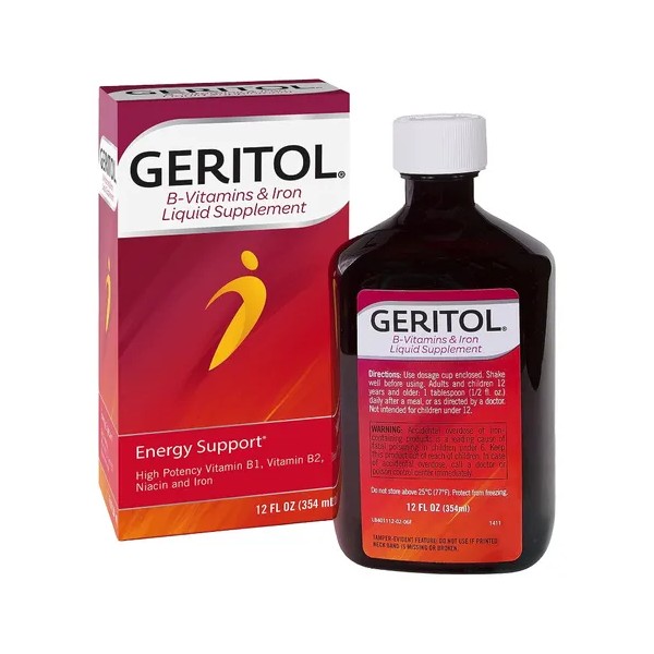 Geritol Hierro + Complejo B Energía Salud De Glóbulos 354ml