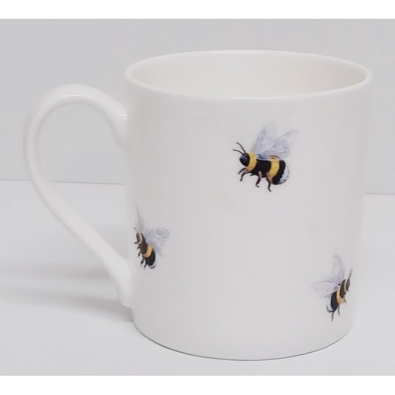 Rainbow Decors Bees Mugs Set of 2 Fine Bone China
