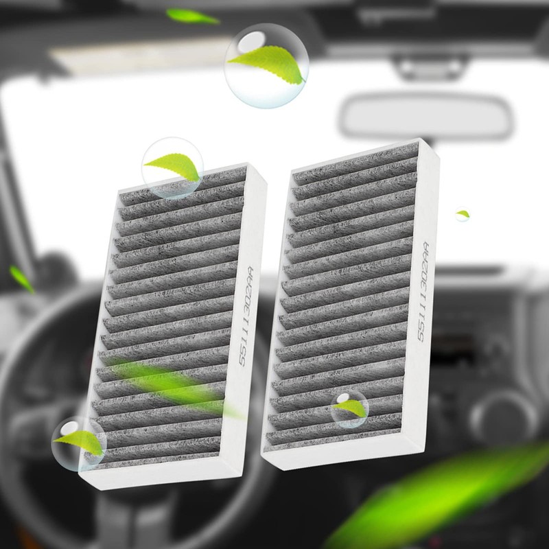 Acouto for Jeep jk wrangler-2PCS Car Cabin Air Filter 55111302AA,68233626AA