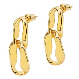 MOLUCI 18K Real Gold Plated Hypoallergenic Earrings for Women - Lightweight and Comfortable for Everyday Wear - Handcrafted with 925 Sterling Silver Post - Safe for Sensitive Ears 2024 Trendy earrings