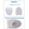 WinZo UF001 Elongated Toilet Seat Cover, Heavy Duty UF Soft