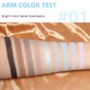 CAKAILA 9 Colors Blue Grey Highly Pigmented Colorful Eyeshadow Palette,Matte