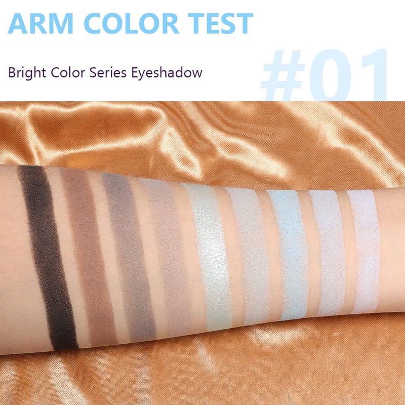 CAKAILA 9 Colors Blue Grey Highly Pigmented Colorful Eyeshadow Palette,Matte