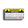 Real Sticky Funny Boat Rules Sticker Boating Dash Label Panel