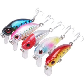 Micro Minnow Lures Sinking 2.5g 35mm Set of 5 Small Plug Ajing Mebaling Sea Bass