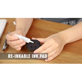 ExcelMark A-43 Self-Inking Round Rubber Notary Stamp - State of Maryland