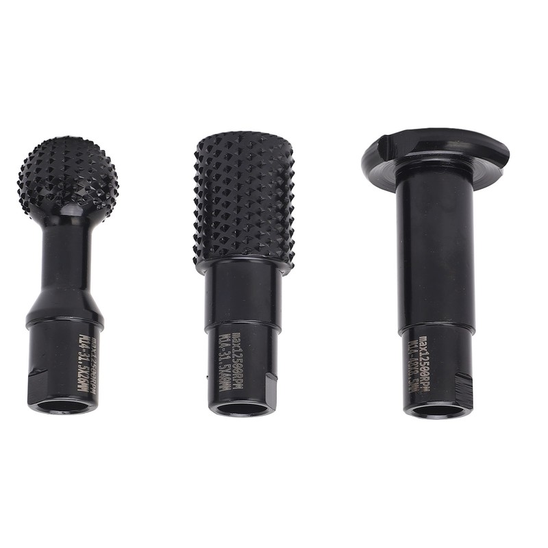 3Pcs Rotary Burr Set M14 Rotary File Wood Carving Burrs
