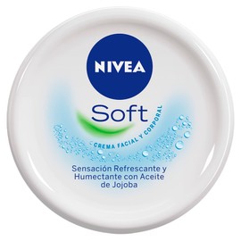 NIVEA Soft crema corporal  facial humectante de rápida absorción para una piel más suave y tersa sin sensación grasosa. Ideal para todo tipo de piel