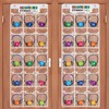 2 Pack Classroom Headphone Storage Organizer with 30 Pockets, PVC