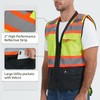 ProtectX 6-Pocket Class 2 High Visibility Safety Vest for Men