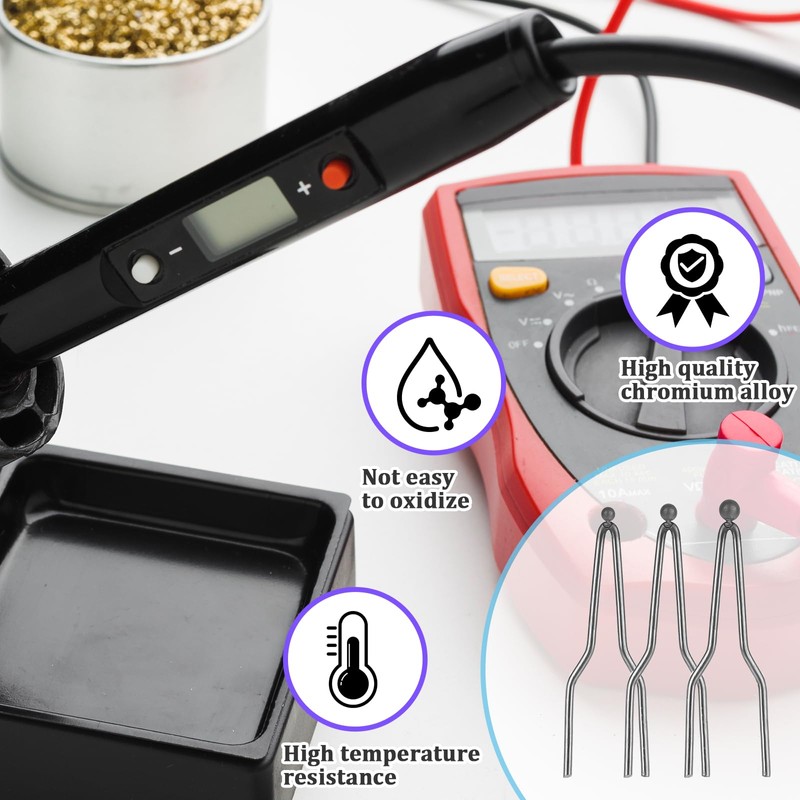 6PCS Pyrography Wire Tip Wood Burning Ball Tips Burner Tool