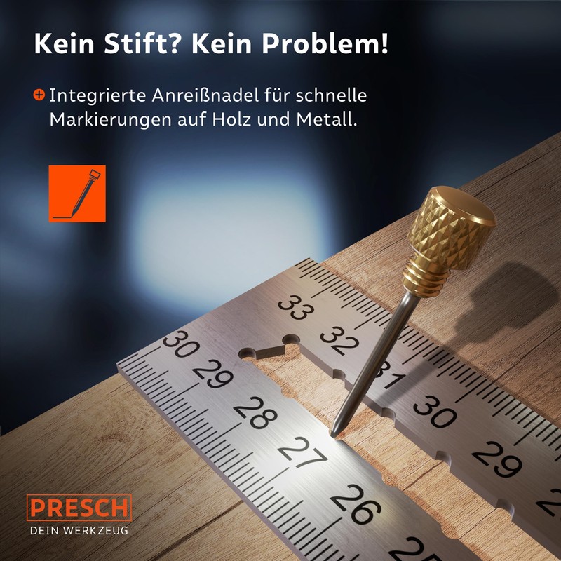 Presch Try Square 300 mm – Highly Precise & Rustproof