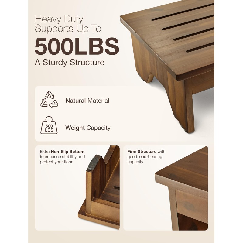 HOLANA 3.5" One Step Stool for Adults - Step Stools