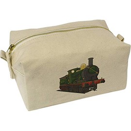 'Golden Arrow Steam Train' Canvas Wash Bag/Makeup Case (CS00022125)