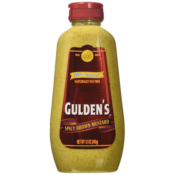 Gulden's, Spicy Brown Mustard, 12oz Bottle (Pack of 2)