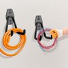 4 PCS Garage Hooks, Ladder Hooks Hanger, Double Hooks Heavy