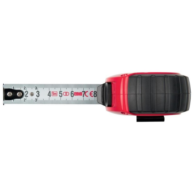 BMI 472041021 M" Two COMP M Pocket Measuring Tape, White/Black/Red,