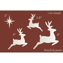 Stencils by Joanie Reindeer STENCIL Nativity Star Country Farmhouse Christmas DIY Cabin Art Signs