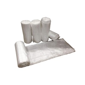 Colonial Bag Trash 56 gal. Clear HDPE 17 Mic. 43 X 48 Inch X-Seal Bottom Coreless Roll, HCR47XC - CASE of 200