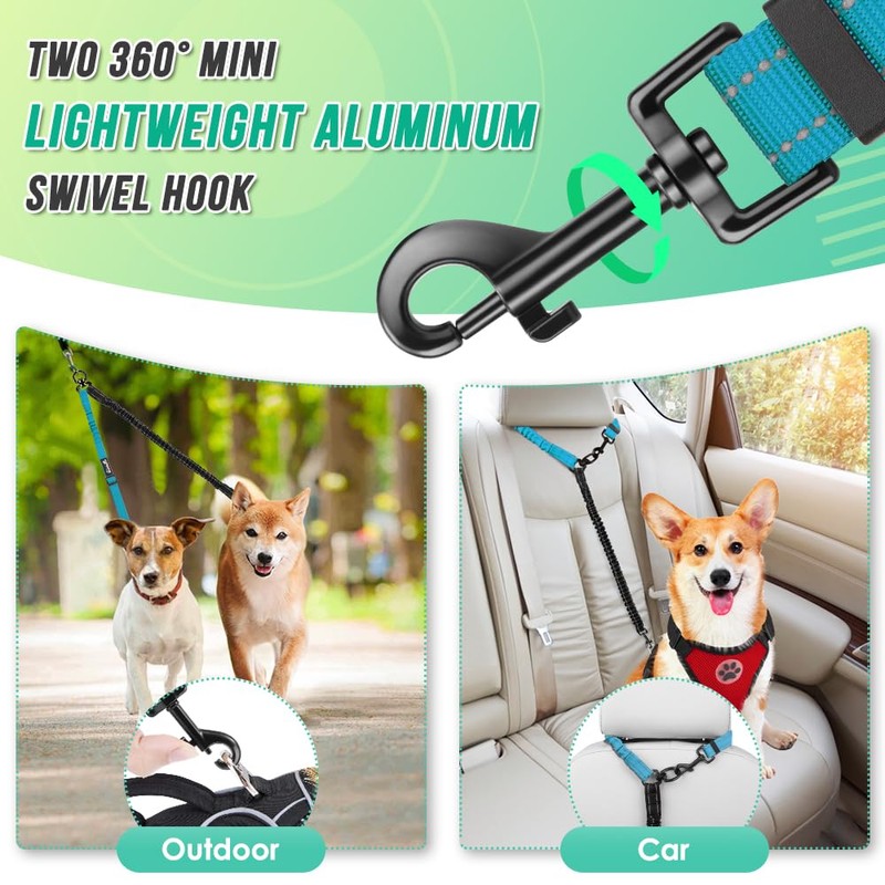 AUTOWT Two Dog Lead, 2 in 1 Upgraded Double Dog