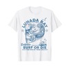 Lunada Beach Bay Surfing Girl Pacific Ocean Surfboard Men's T-Shirt,