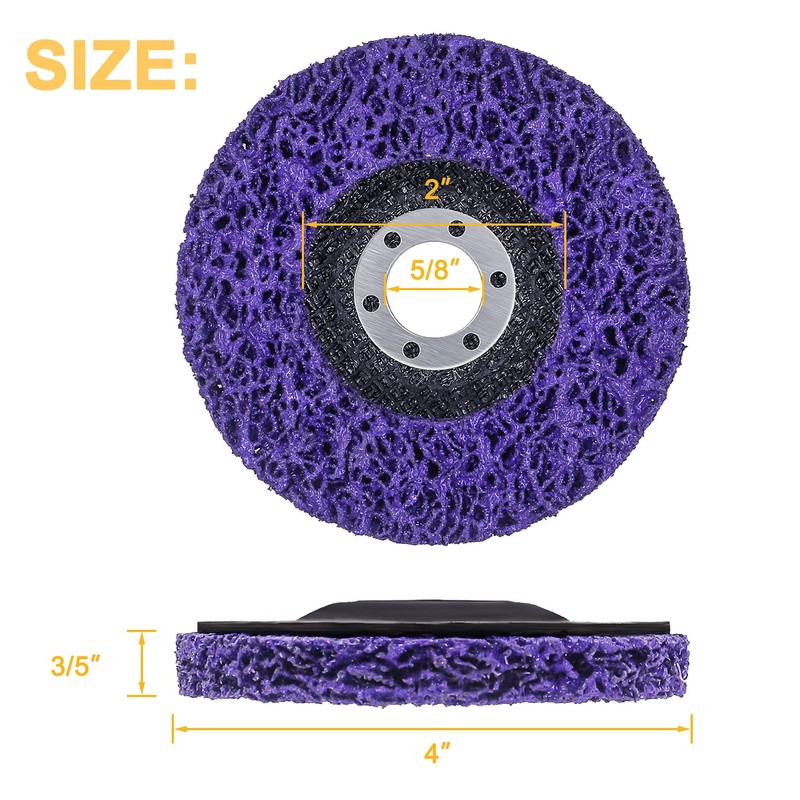 12 Pack 4" x 5/8" Strip Discs Stripping Wheel Fit