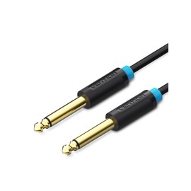 VENTION 6.35 mm Guitar Instrument Cable Mono Audio Jack Cable, 1/4 Inch Jack Plug TS Cable 6.35 mm Jack to 6.35 mm Jack Audio Cable Noise Protection for Guitar, Amplifier, Bass (0.5 m)